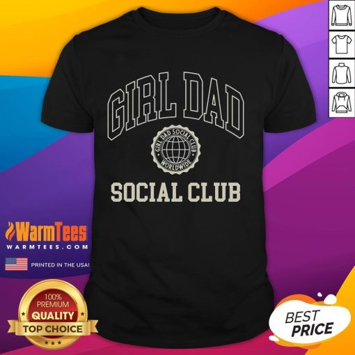Good Girl Dad Social Club T-Shirt featuring a stylish design for proud dads in a trendy, casual style.