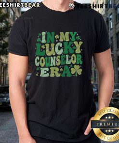 Good Groovy In Lucky School Counselor Era St. Patrick's Day T-Shirt featuring vibrant colors and festive designs.