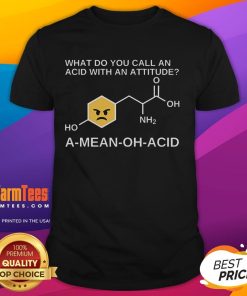 Good Humor Amino Acid Nerdy Chemistry T-Shirt featuring colorful amino acid graphics and fun science-themed design.