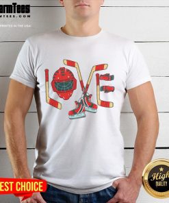 Good Ice Hockey Valentine's Day T-Shirt featuring a playful hockey graphic and heart design, perfect for hockey lovers.