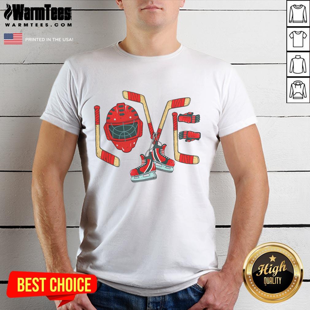 Good Ice Hockey Valentines Day T Shirt Good Ice Hockey Valentine's Day T-Shirt featuring a playful hockey graphic and heart design, perfect for hockey lovers.