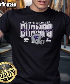 Good K-State Wildcats 2024 Rate Bowl Champions T-Shirt featuring bold team graphics and celebratory design for fans.