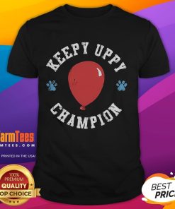 Alt Text: Good Keepy Uppy Champion Balloon T-Shirt featuring a fun graphic design for kids and sports enthusiasts.