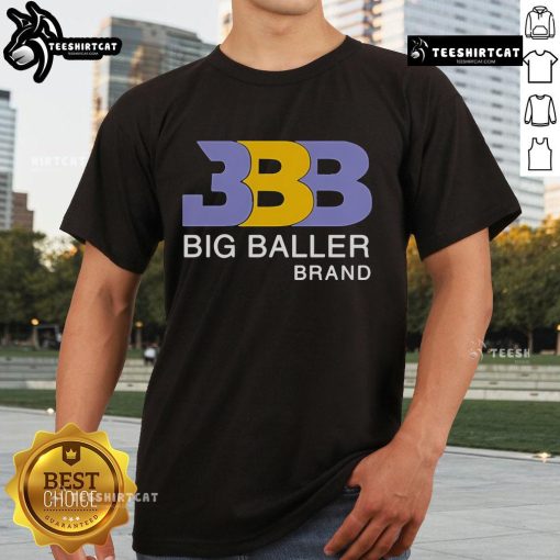 LiAngelo Ball wearing a stylish Big Baller Brand T-shirt, showcasing trendy streetwear fashion.