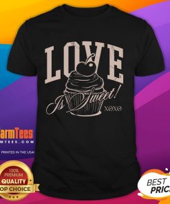 Good Love Is Sweet Cupcake Xoxo T-Shirt featuring a whimsical cupcake design and playful text for cupcake lovers.