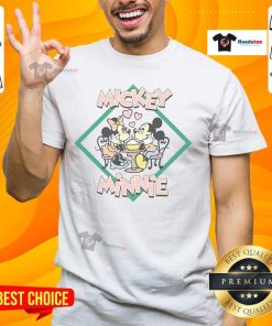 Good Mickey and Minnie Mouse Love Valentine's Day T-Shirt featuring a cute design perfect for celebrating romance.
