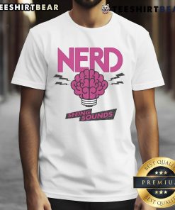 Good Nerd Seeing Sounds T-Shirt featuring playful design for tech enthusiasts and music lovers, perfect for casual wear.