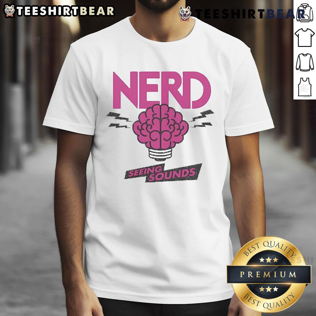 Good Nerd Seeing Sounds T Shirt Good Nerd Seeing Sounds T-Shirt featuring playful design for tech enthusiasts and music lovers, perfect for casual wear.