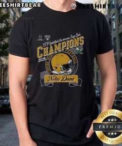 Good Nodame Bowl Champs 2025 Fighting Irish Sugar T-Shirt featuring team logo and vibrant colors for fans.