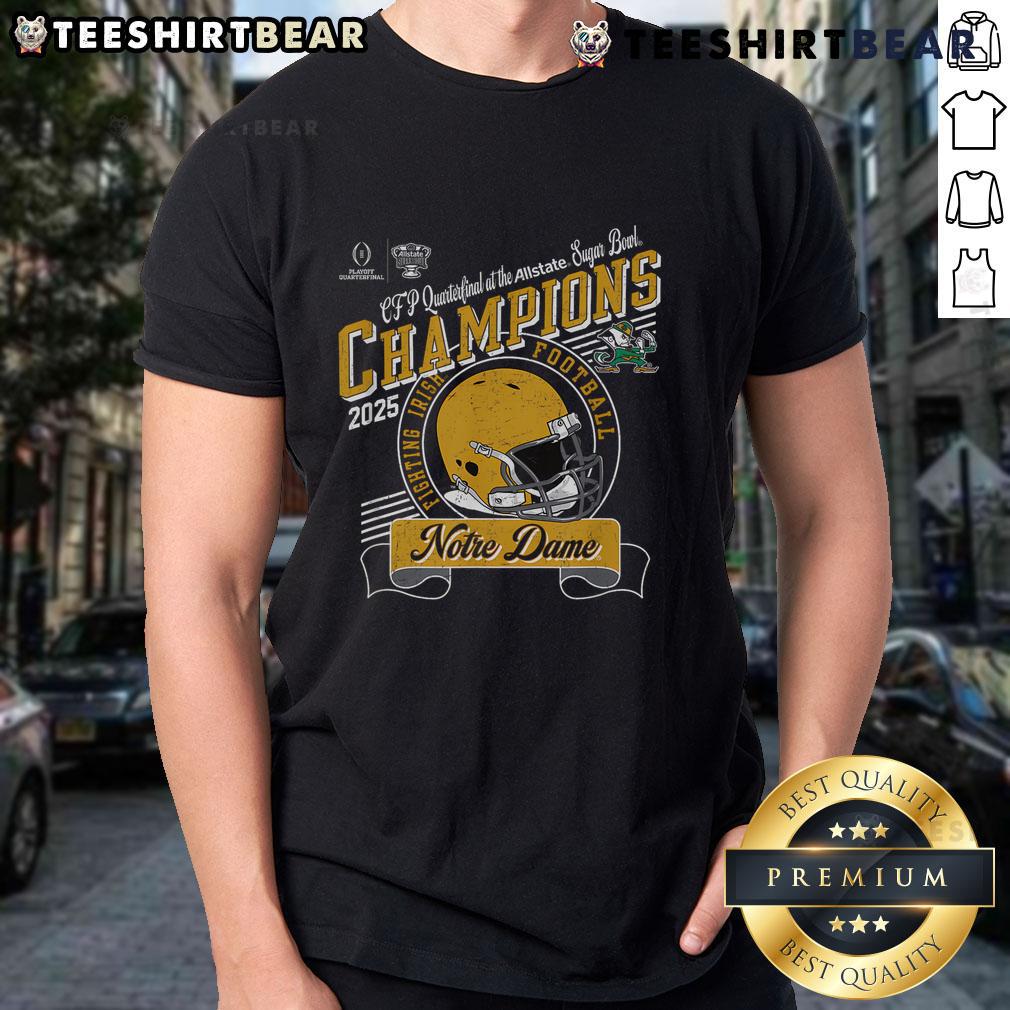 Good Nodame Bowl Champs 2025 Fighting Irish Sugar T Shirt Good Nodame Bowl Champs 2025 Fighting Irish Sugar T-Shirt featuring team logo and vibrant colors for fans.