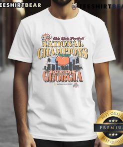 Ohio State Buckeyes 2024 CFP National Champions T-Shirt featuring team colors and logo, perfect for fans.