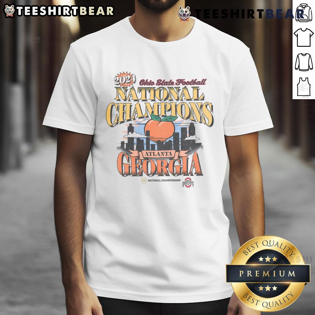 Good Ohio State Buckeyes 2024 Cfp National Champions T Shirt Ohio State Buckeyes 2024 CFP National Champions T-Shirt featuring team colors and logo, perfect for fans.