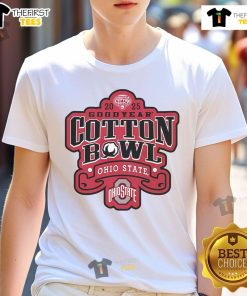 Ohio State Buckeyes 2025 Goodyear Cotton Bowl Bound T-Shirt showcasing college football playoff semifinal excitement.