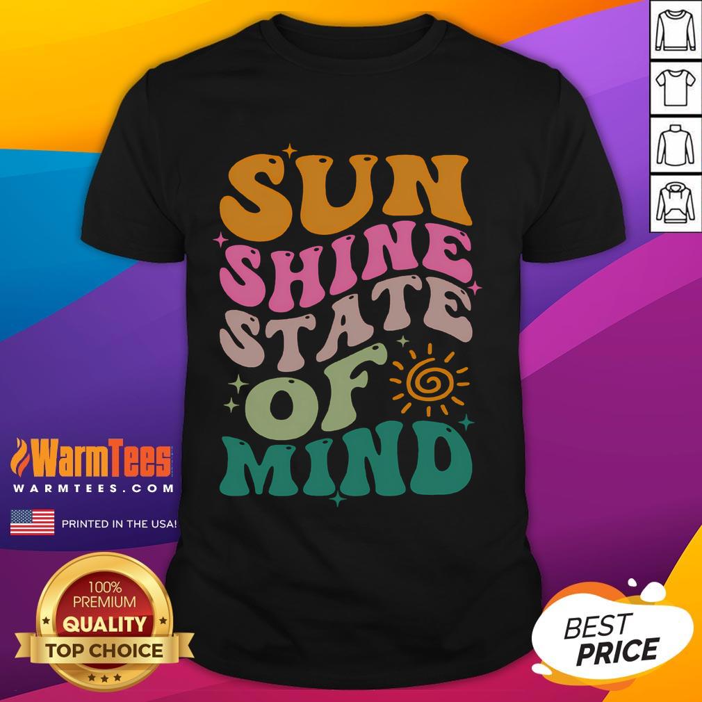 Good Retro Sun Shine On My Mind Vacation Two T Shirt Good Retro Sunshine On My Mind Vacation Two T-Shirt featuring vibrant colors and a fun retro design perfect for summer.