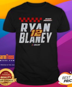 Good Ryan Blaney 12 Team Penske NASCAR retro t-shirt featuring vintage design and vibrant colors for racing fans.