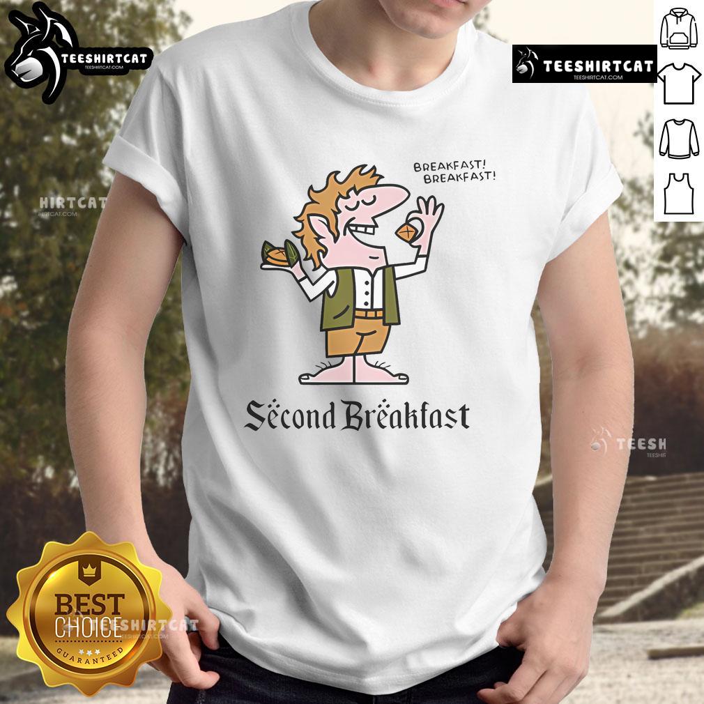 Good Second Breakfast T Shirt Good Second Breakfast T-Shirt featuring a playful design for brunch lovers, perfect for casual outings and food enthusiasts.