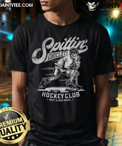 Alt Text: Good Spittin Chiclets Hockey Club Skeleton T-Shirt featuring a cool skeleton graphic, perfect for hockey fans.