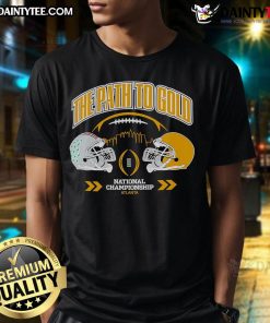 Ohio State Buckeyes Helmet T-Shirt featuring Good The Path To Gold design, perfect for fans and collectors.