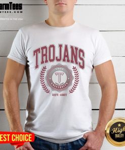 Good Troy Trojans Team Crest T-Shirt featuring vibrant colors and the iconic university logo, perfect for fans.