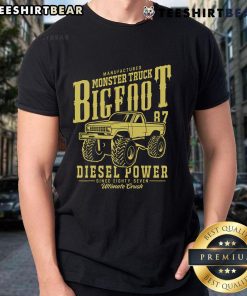 Hot American Bigfoot Monster Truck Vintage T-Shirt featuring a bold graphic of the iconic monster truck.