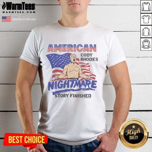 Hot Cody Rhodes American Nightmare Story Finished T-Shirt featuring bold graphics and a stylish design for fans.