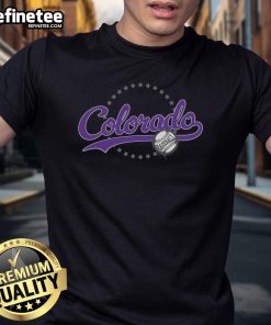 Hot Colorado Baseball Fan T-Shirt featuring a stylish design perfect for game day and showing team spirit.