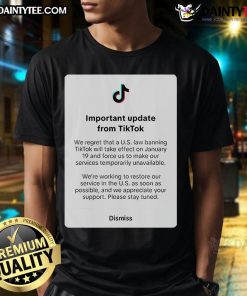 Hot Important Update From TikTok T-Shirt featuring bold graphics and vibrant colors, perfect for TikTok fans and influencers.