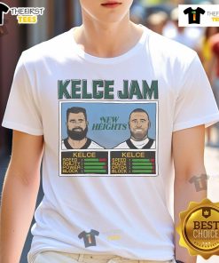 Alt Text: Hot Kelce Jam Jason And Travis T-Shirt featuring vibrant graphics of the famous brothers in stylish design.