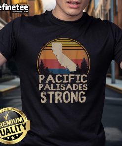Hot Support Pacific Palisades Strong Vintage Stay California T-Shirt featuring retro design and vibrant colors.