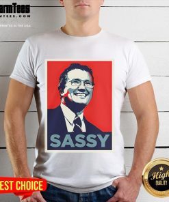 Hot Thomas Massie Sassy Hope Poster T-Shirt featuring bold graphics and vibrant colors for a stylish statement.