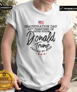 Hot Trump Inauguration Day T-Shirt featuring Trump Vance 2025 design for the United States Presidential Inauguration.