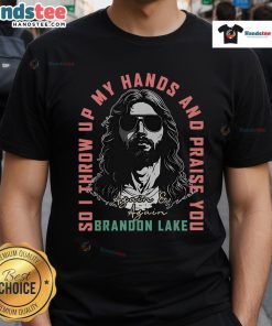 Nice Brandon Merch 'Let Your Lion Out' Jesus Praise The Lord Lake T-Shirt featuring a vibrant graphic design.