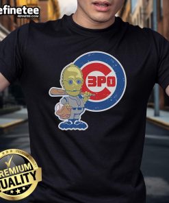 Nice C3Po Mascot Remix T-Shirt featuring a unique design of the iconic Star Wars character in vibrant colors.