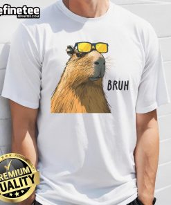 Nice Capybara Cool Bruh T-Shirt featuring a playful capybara graphic, perfect for animal lovers and casual wear.