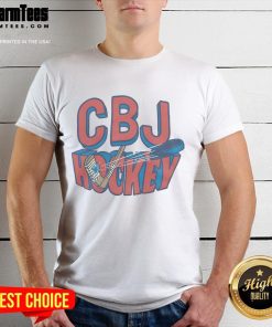 Stylish Nice CBJ Hockey T-Shirt featuring the team logo, perfect for fans supporting the Columbus Blue Jackets.