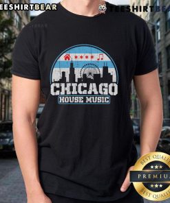 Nice Chicago House Music Vintage T-Shirt featuring retro graphics and vibrant colors, perfect for music lovers.