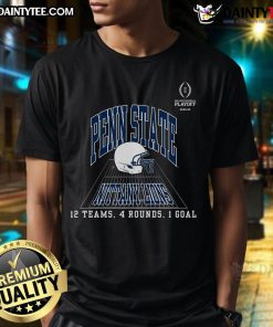Penn State Team T-Shirt for the Nice College Football Playoff 2025, featuring bold graphics and vibrant colors.