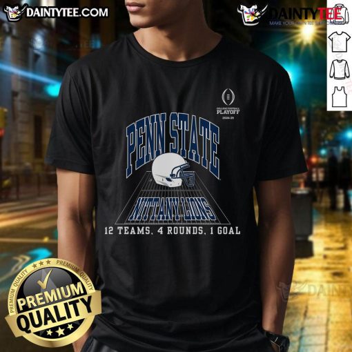 Penn State Team T-Shirt for the Nice College Football Playoff 2025, featuring bold graphics and vibrant colors.