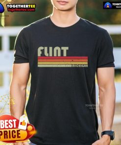 Funny Flint MI Michigan retro T-shirt showcasing city pride and home roots design, perfect for locals and visitors.