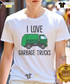 Nice Garbage Truck Lover T-Shirt featuring a fun design for fans of garbage trucks and waste management enthusiasts.