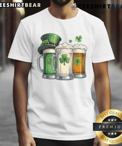 Nice Irish Beer Ireland Flag T-Shirt featuring a vibrant design of the Irish flag and beer mug for enthusiasts.