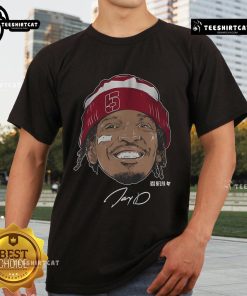 Jayden Daniels face bandage T-shirt design showcasing a stylish and unique graphic for fans of the player.