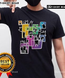 Nice Kitty Warp Cat T-Shirt featuring a colorful graphic of a playful cat in a warp design, perfect for cat lovers.