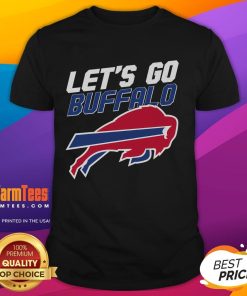 Nice Let's Go Buffalo T-Shirt featuring bold graphics in team colors, perfect for cheering on Buffalo sports teams.