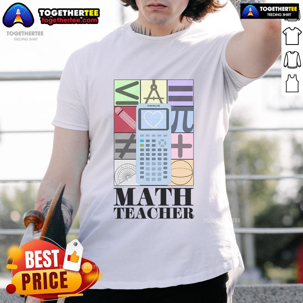 Nice Math Teacher T Shirt Nice Math Teacher T-Shirt featuring a fun design with math symbols and a playful message for educators and math enthusiasts.