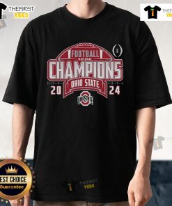 2024 Ohio State Buckeyes Football National Champions T-Shirt featuring bold team graphics and vibrant colors.