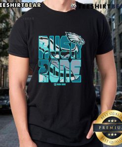 Nice Philadelphia Eagles NFL Rush Zone football T-shirt featuring team colors and logo, perfect for fans and game day wear.