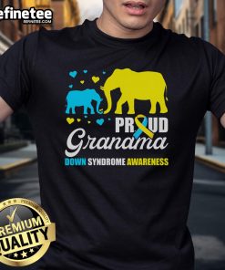 Nice proud elephant graphic on a Down Syndrome Awareness T21 T-Shirt, promoting love and acceptance for all.