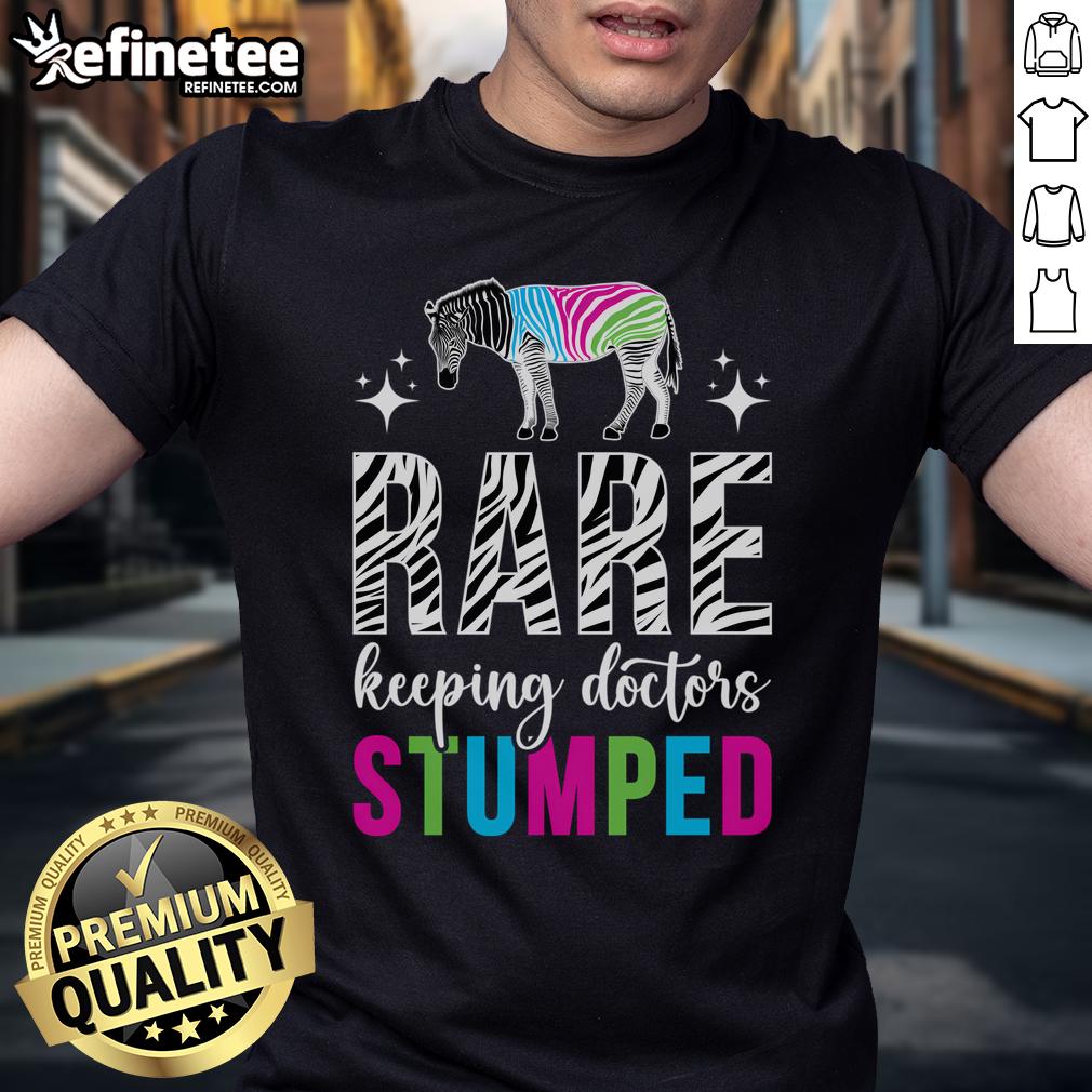 Nice Rare Keeping Doctors Stumped Rare Disease Awareness Rare Disease Warrior T-Shirt Rare Disease Warrior T-Shirt showcasing unique design to raise awareness for rare diseases and support affected individuals.