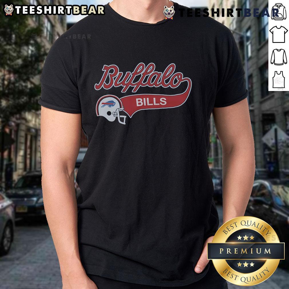 Nice Script Buffalo Bills Helmet T Shirt Nice Script Buffalo Bills Helmet T-Shirt featuring a stylish design for fans of the Buffalo Bills football team.
